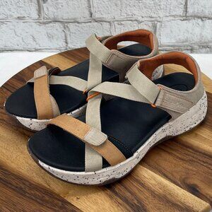 Taos Super Z Womens 9 Tan Multi Hiking Adjustable Sport Sandals SPZ-14131